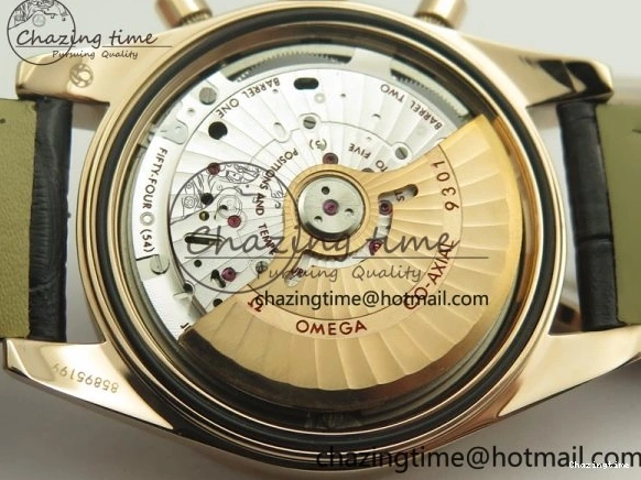 0113 Speedmaster ’57 Co-Axial RG OMF 1:1 Best Edition Black Dial On Leather Strap A9300 (Free Leather Strap) Resilient 8064